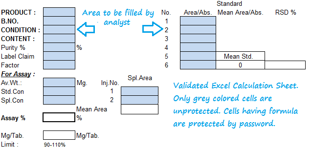 Spread sheet Validation (Excel sheet)